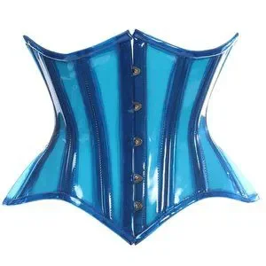Blue corset lavish daisy corsets size small blue underbust corset Amazon.com: Lavish Sheer Lt Blue Lace Underbust Underwire  main image 2